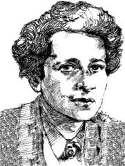 Hannah Arendt teckning